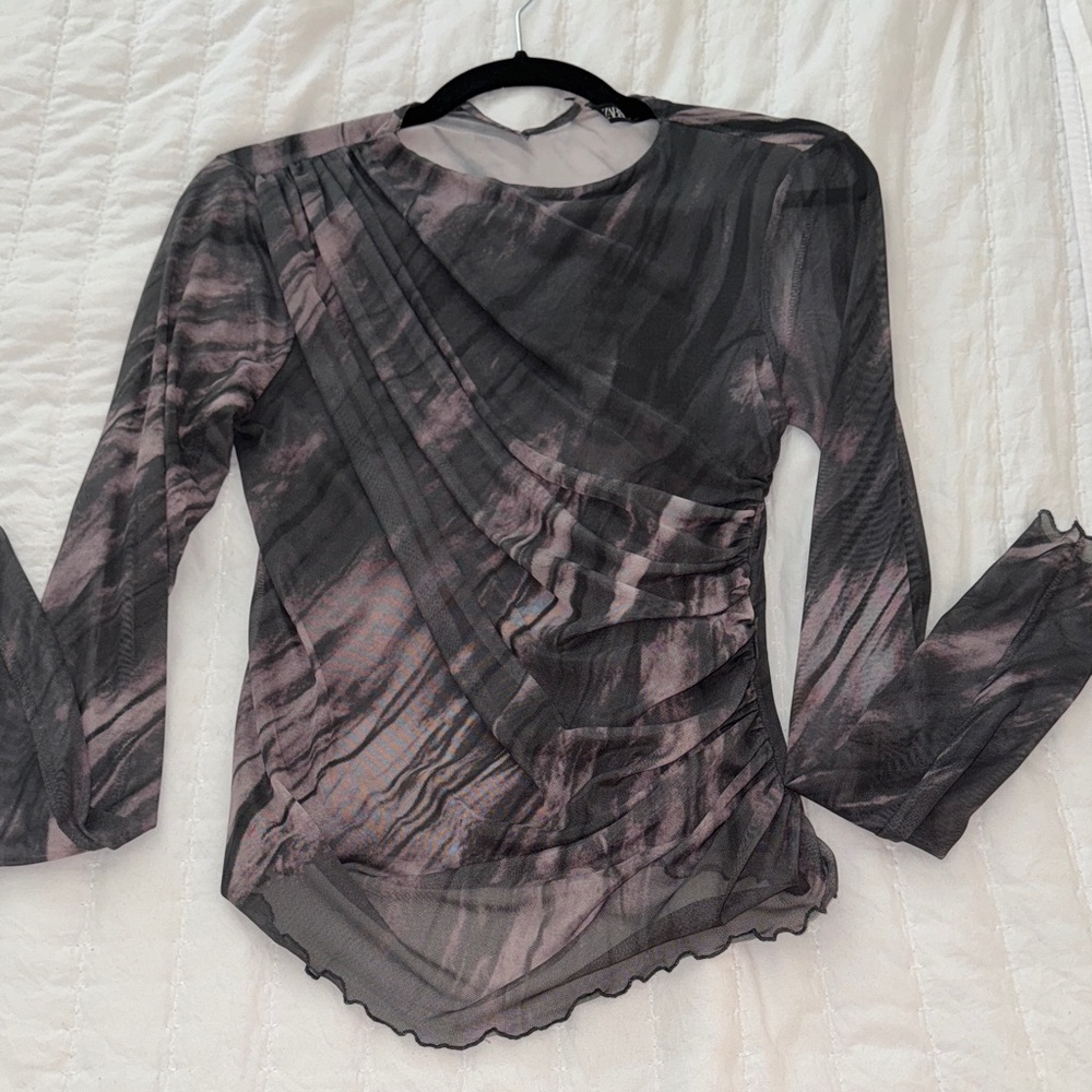 Zara Mesh Top